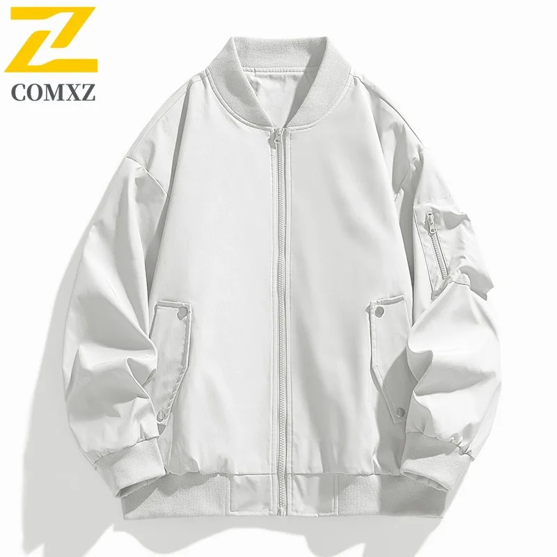 

COMXZ Windbreaker Korean Style Fashion Lightweight Cycling Travel Men's Biker Jacket Hiking Breathable High Quality Outerwear