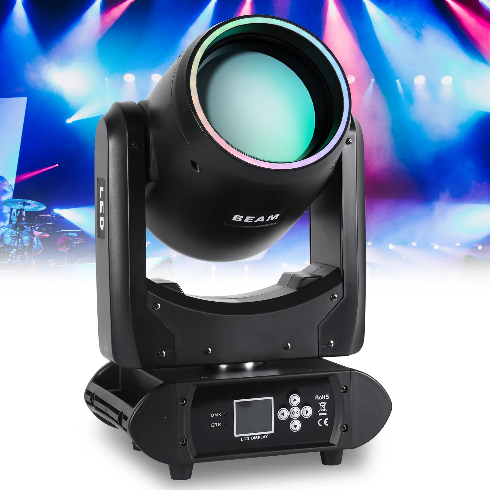 RGB 3 in 1 LEDs Moving Head Light Stage Light DJ Light for Disco Dance Light Hall Party Bar Performance