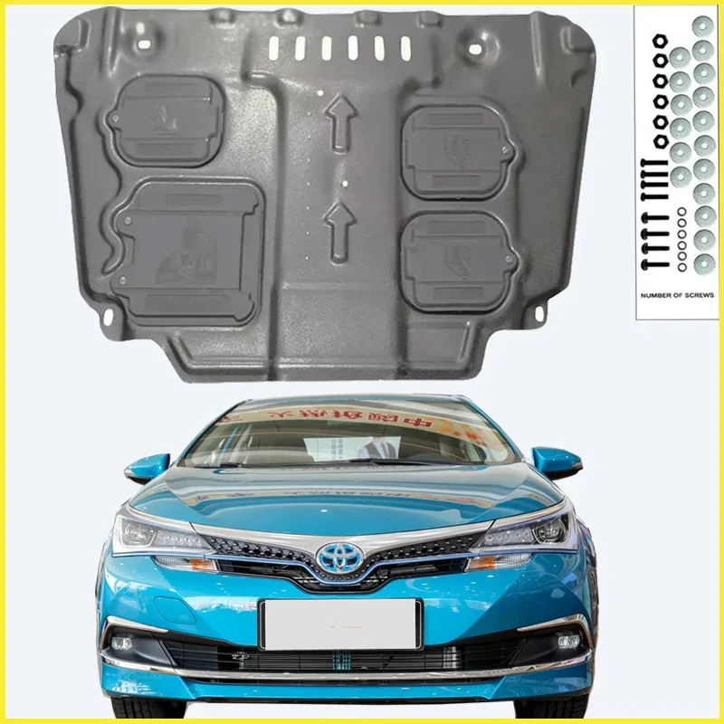 For Toyota COROLLA E+（Double engine) 2019-2020 Black Under Engine Guard Plate Splash Shield Mud Fender Cover Mudguard Protector
