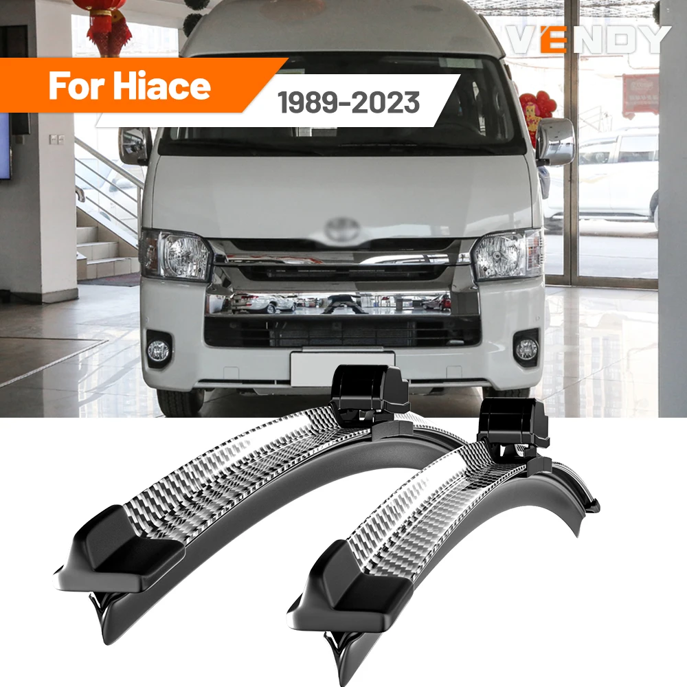 Für Toyota Hiace 1989-2023 1998 2003 2005 2010 2017 2019 2020 2 stücke Frontscheibe Wischer Klingen Scheibenwischer Carbon Faser