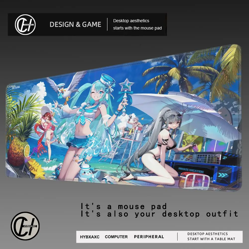 HYBXAXC Best Sellers Eternal Return mouse pad Large Accessories rubber Mouse Mat Keyboard MatDesk Pad PC Gamer Computer mousepad