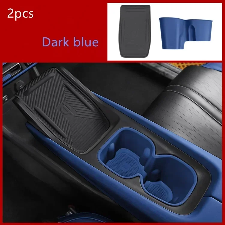 

Car Central Console Silicone Wireless Charger Pad Anti-slip Phone Charging Mat Accessiories for BYD SEAGULL Dolphin MINI 23-24