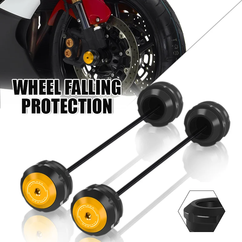 

New For TRACER 7GT 9GT TENDRE700 Motorcycle Rear Front Axle Fork Crash Sliders Wheel Hub Anti-Collision Protector tracer tenere