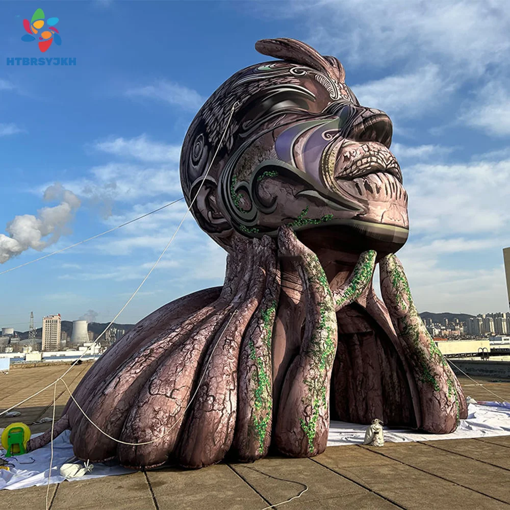 อุโมงค์ลมเป่าลมธีมป่าแห่งเทพแห่งต้นไม้ ขนาดใหญ่ น่าทึ่ง สำหรับตกแต่งเวทีงานรื่นเริง