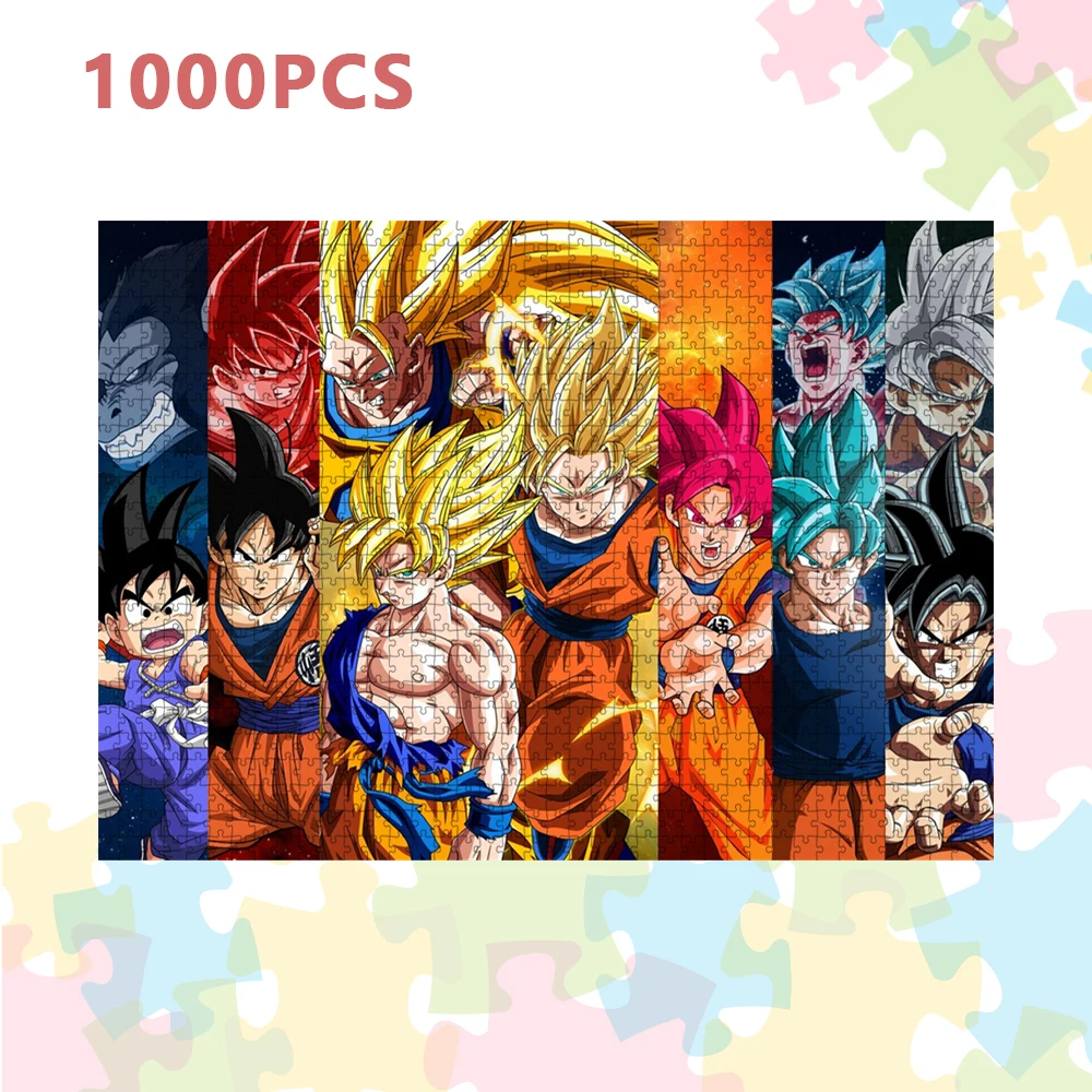 Dragon Ball Puzzle Super Saiyan Cartoon Anime Puzzles für Erwachsene Dekompression Spielzeug Kind pädagogische intellektuelle Spiel