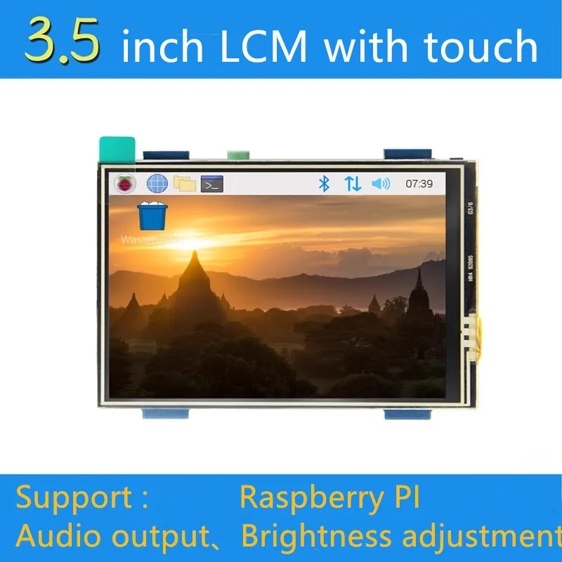 3.5 inch HDMI USB  Computer  Monitor Touch Screen  480x320  For Raspberri 3 Model B / Orange Pi (Play Game Video)