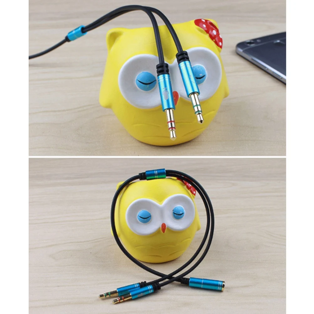 

1Pcs Headset Audio Splitter Female to 2 Male Cable Premium Material Pc Laptop Phone Microphone Adapter Converter Stereo