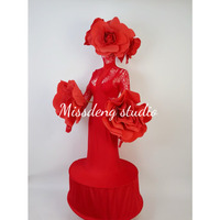 Bar Nightclub Cosplay Costume Amusement Park Red Rose Performance Costume Gogo Amusement Park Parade Costume