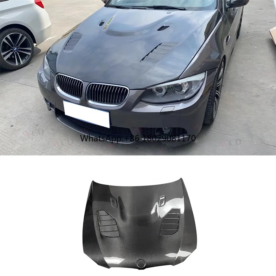 

Высококачественный капот двигателя из углеродного волокна в стиле V для BMW 3 серии E90 E92 E93 M3 крышка капота двигателя 2008 +