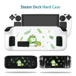 Steam Deck Case Console Kawaii Cute Frog Cover Hard PC Protective  Anti-Scratch Non-Slip Black Shell Case Accessories