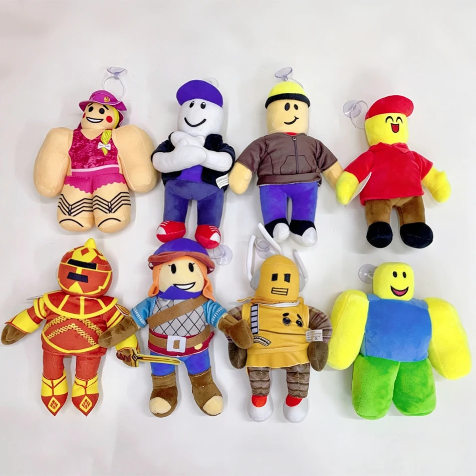 

8 стилей плюшевых игрушек Roblox, 24 см, мягкая плюшевая кукла Noob Experiment для детей, мальчиков и девочек, подарок на день рождения, сувенир для вечеринки, коллекция для фанатов
