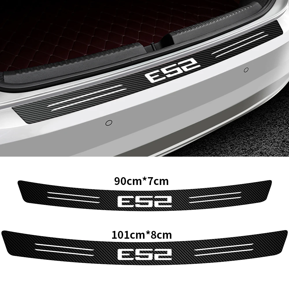 For BMW E28 E30 E34 E36 E39 E46 E52 E53 E60 E61 E62 E70 E71 E83 X1 X3 M Car Accessories Rear Bumper Trunk Carbon Fiber Stickers