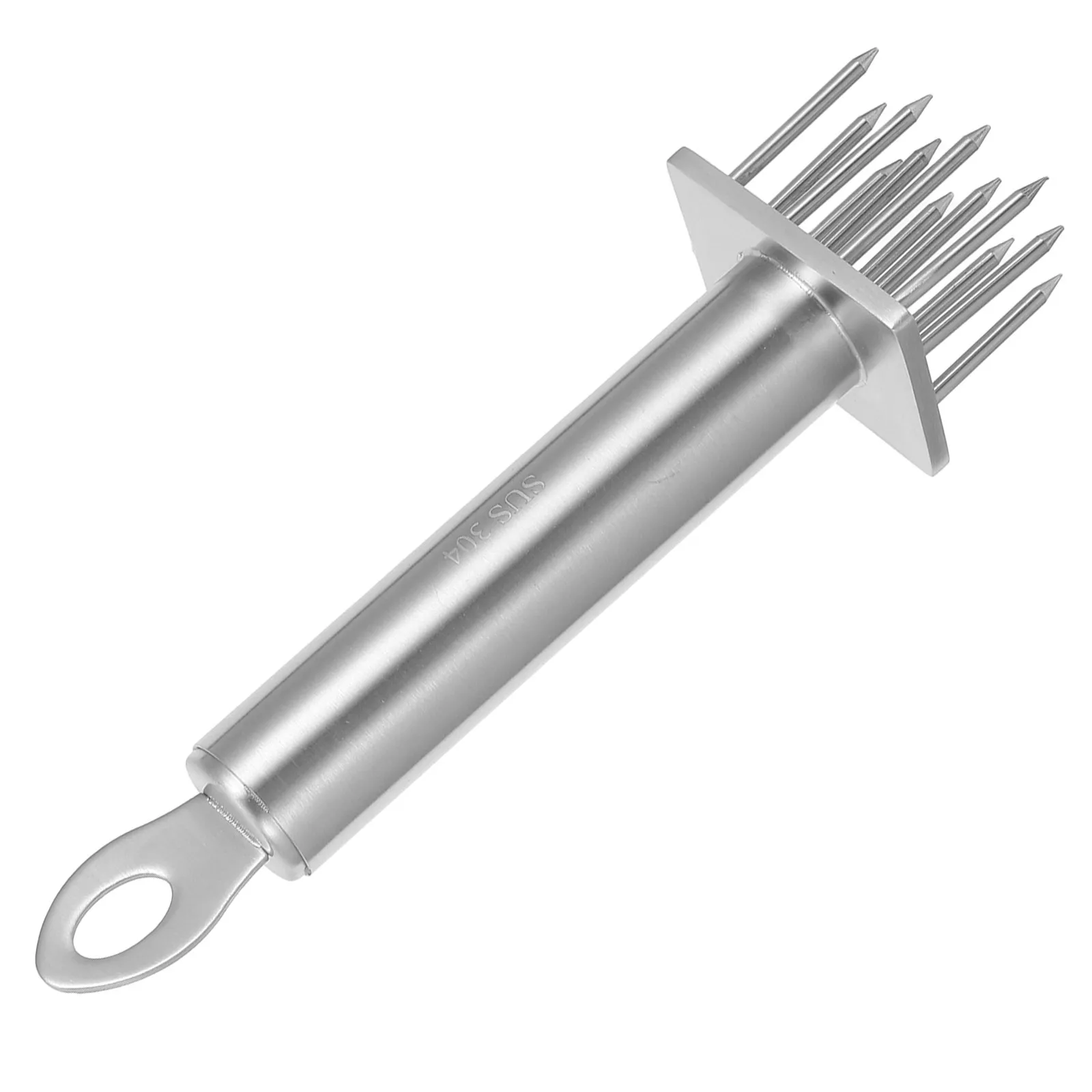 Stainless Steel Meat Tenderizer 12-Needle Tool Manual Mallet Hammer Beef Steak Meat Tenderiser Loosening Marinade Absorption