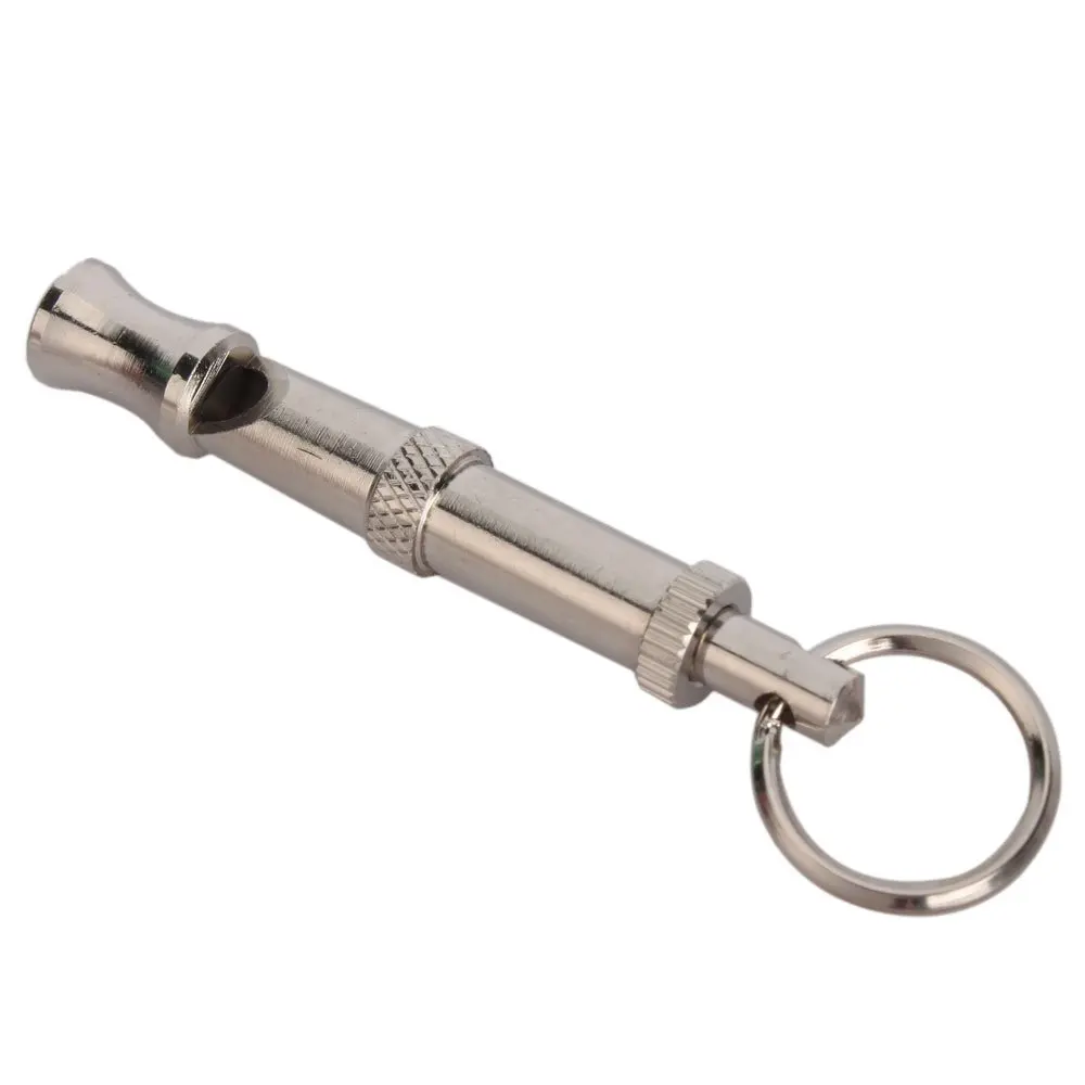 Training UltraSonic Sound Dog Whistle Silver Color