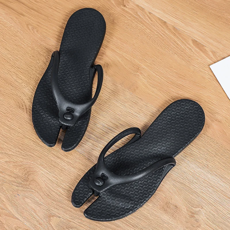 Women's Casual Slippers Sandals Beach Slides Flats Men’s Footwear Straight line EVA Soft Sole Unisex  One word dragging Shoes