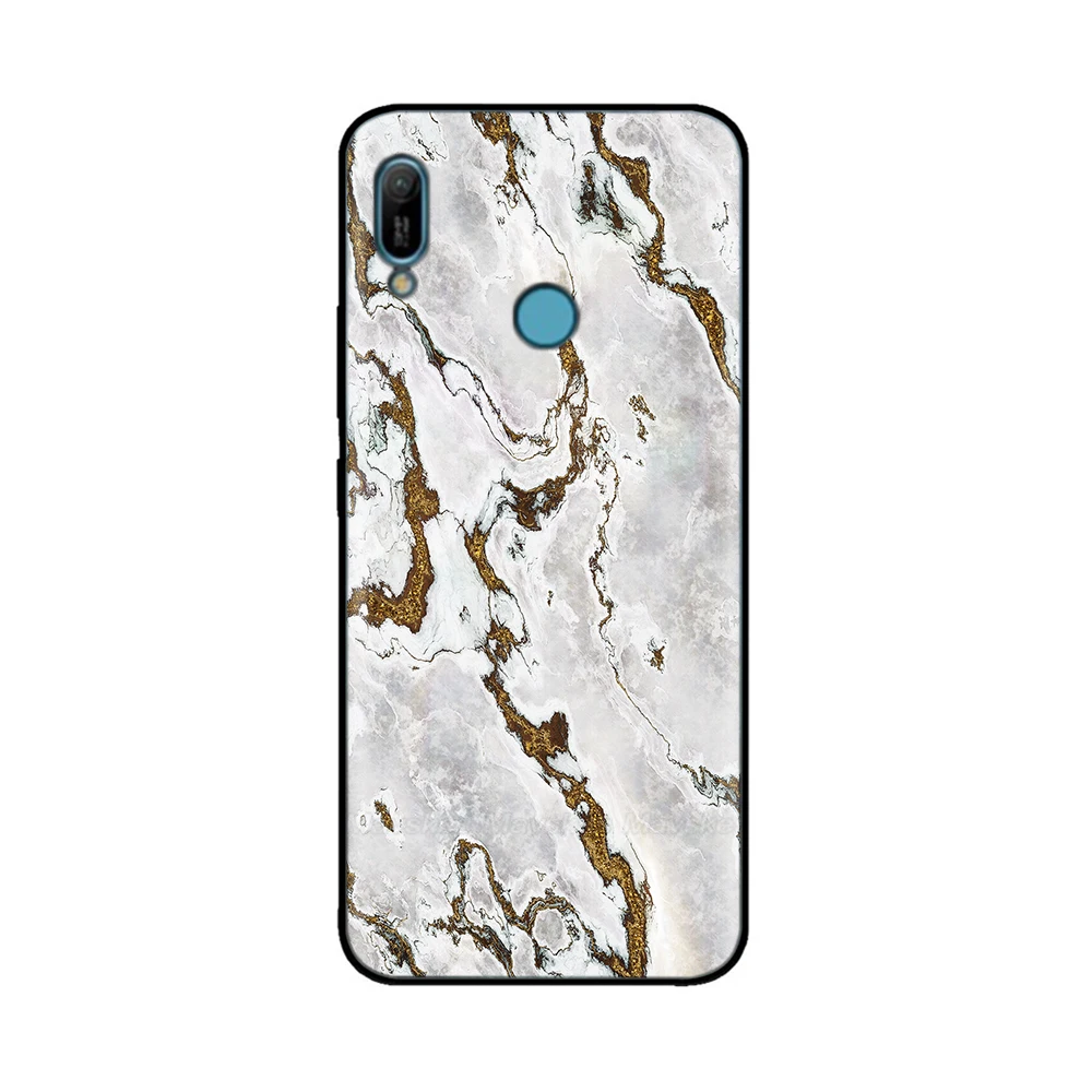 화웨이 Y6 2019 케이스, 화웨이 Y6s Y6 프라임 2019 TPU 케이스, 화웨이 Y6 2019 MRD-LX1F Y 6 Y6 프라임 후면 커버 실리콘 케이스