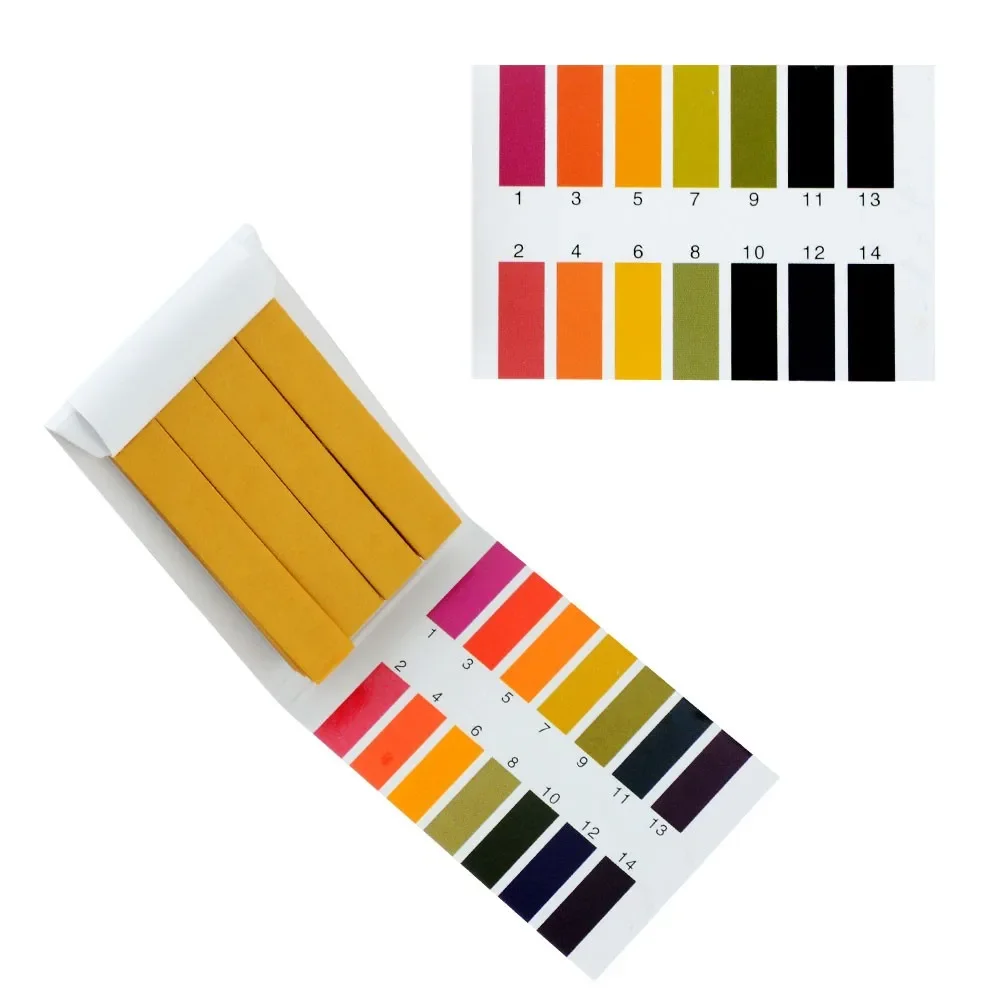 

80 Strips Professional 1-14 Ph Litmus Paper Ph Test Strips Water Cosmetics Soil Acidity Test Strips With Control Card