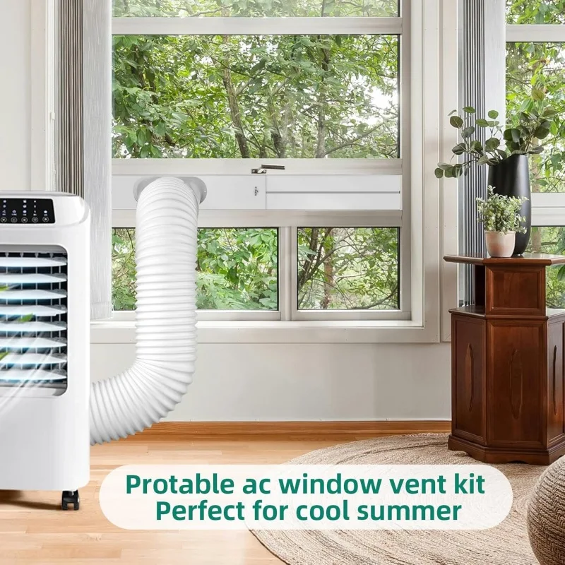 Portable Air Conditioner Window Kit Adjustable Sliding Window Seal Plate Exhaust Hose Adapter Connector AC Vent Panel Accessorie