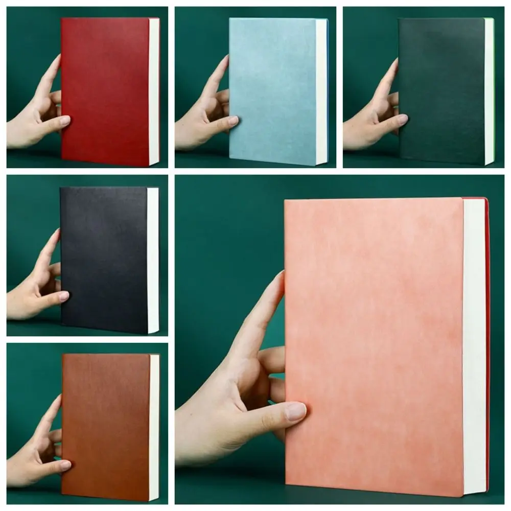 A5 Diary Notebook 280 Pages Minimalist Style Meeting Minutes Book Thick Horizontal Line Work Record Book School Supplies