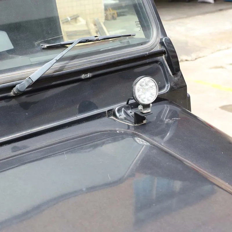 

Carbon Steel Black Car Led Light Bracket Searchlight Holder Car Accessories for Land Rover Defender 90 110 130 2004-2018