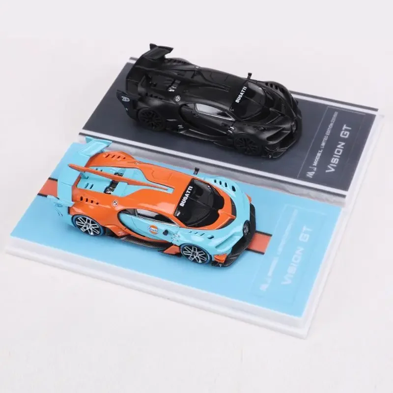 MJ 1:64 Bugatti Vison GT Sportwagen Bay/Darth Vader Farbe Legierung Auto Modell Sammlung Dekoration