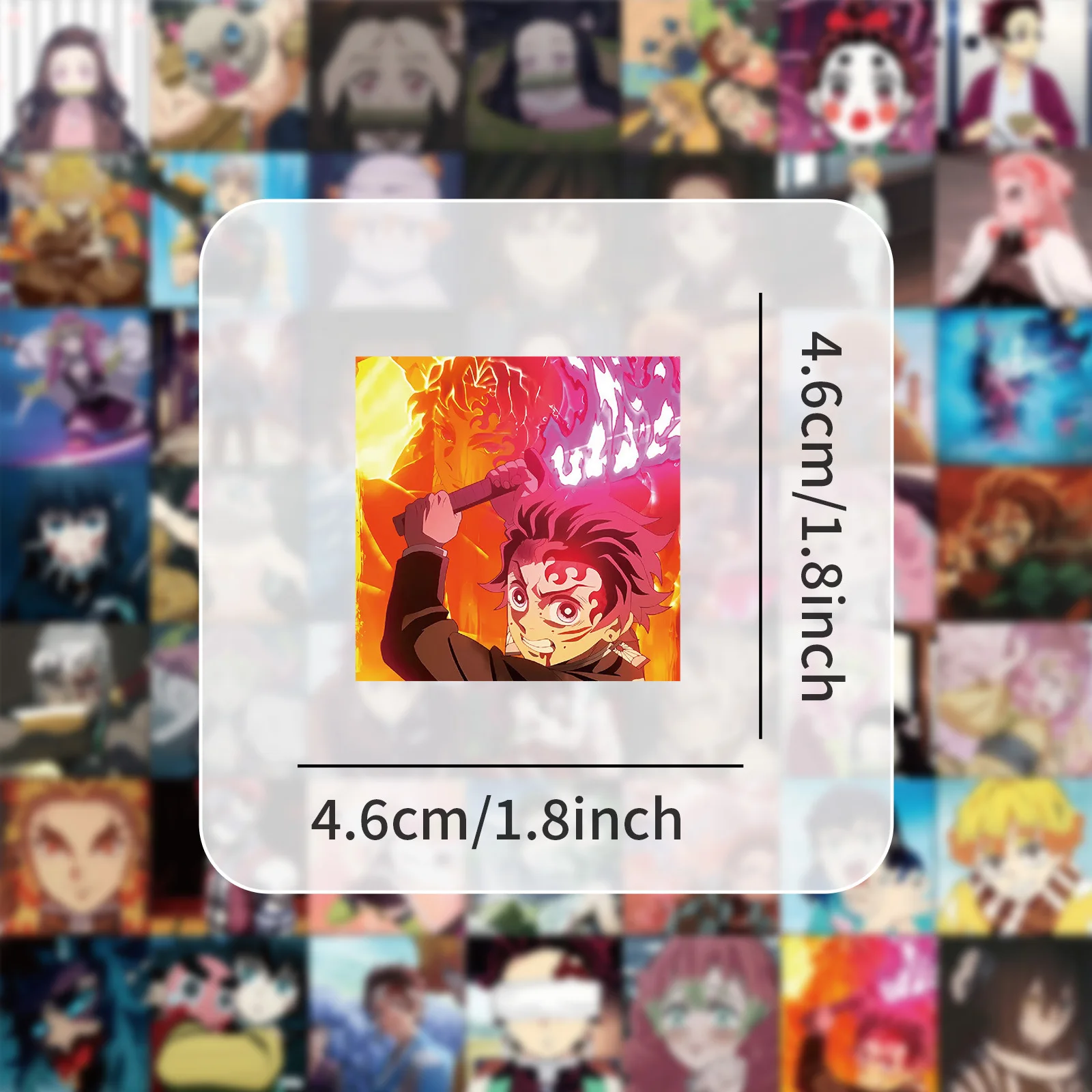 10/50 pezzi Demon Slayer Anime Manga Graffiti adesivo impermeabile personaggio dei cartoni animati Kamado frigorifero casco da skateboard all'ingrosso