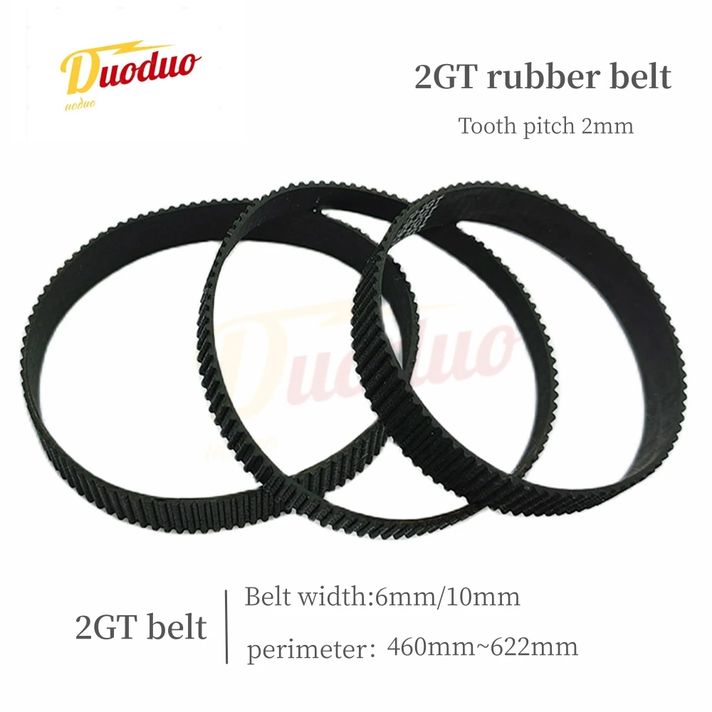 

GT2 2GT Width 6mm/10mm Rubber Belt Synchronous Belt Circular Belt Circumference 460mm-622mm ，Suitable For 3D Printer Accessories