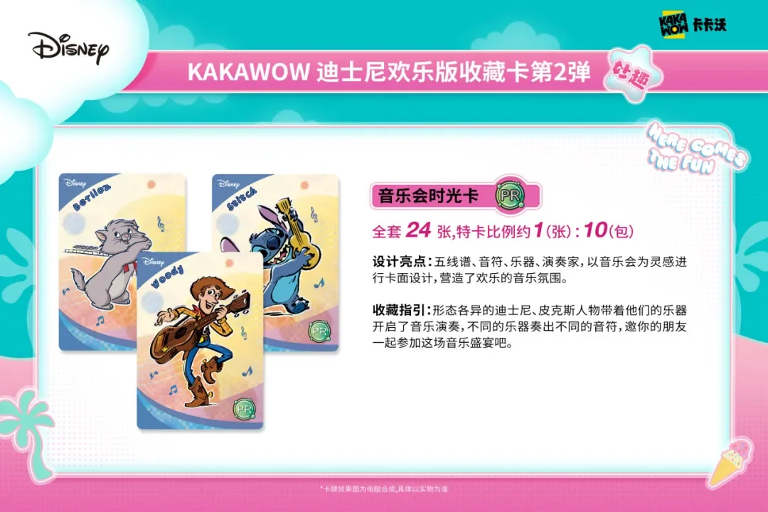 KAKAWOW New Original Joy Edition Disney Fun series Cards Stitch Mickey Mouse Cartoon Art Series Trading Collection Card Kid Gift