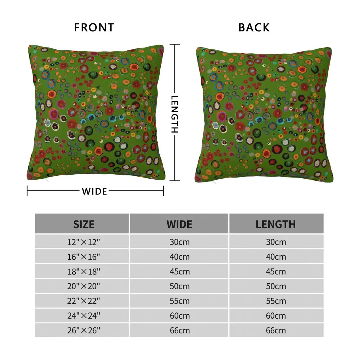Enchantment Spirals On Lawn Square Pillowcase Polyester Linen Velvet Printed Zip Decorative Throw Pillow Case Car Cushion Cover