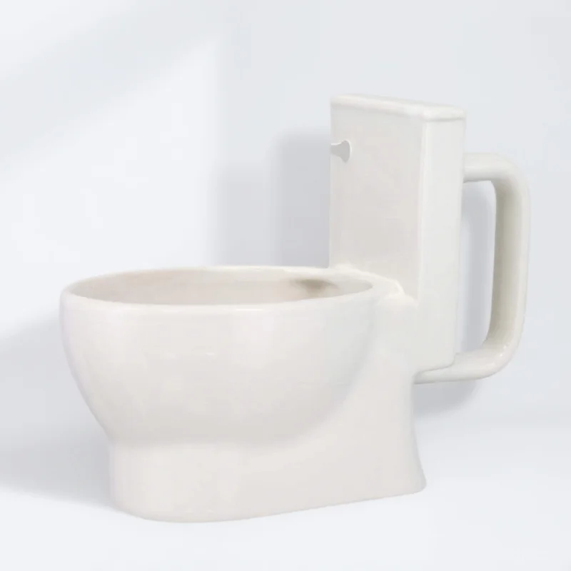 

Creative Toilet Shaped Mug Fill with Beer Juice Milk Soda Coffee Home Office Decor Toilet Coffee Mug Water Container
