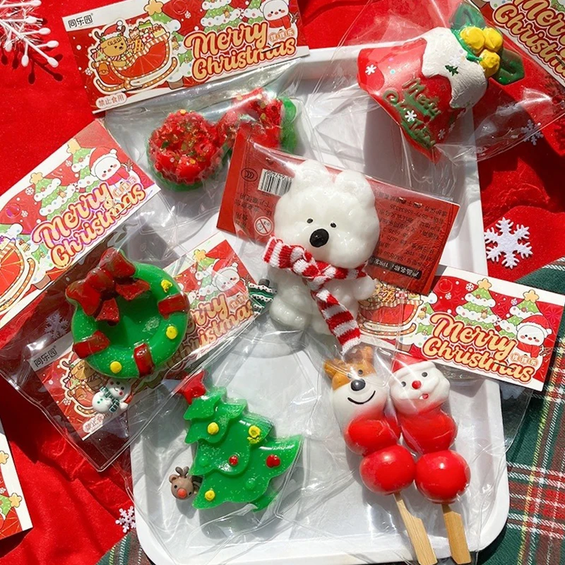 Kerst Squeeze Trage Rebound Speelgoed Kerstboom Leuke Gekonfijte Haws Kat Klauw Decompressie Speelgoed Zacht Mochi Speelgoed Voor Kind Volwassen Geschenken