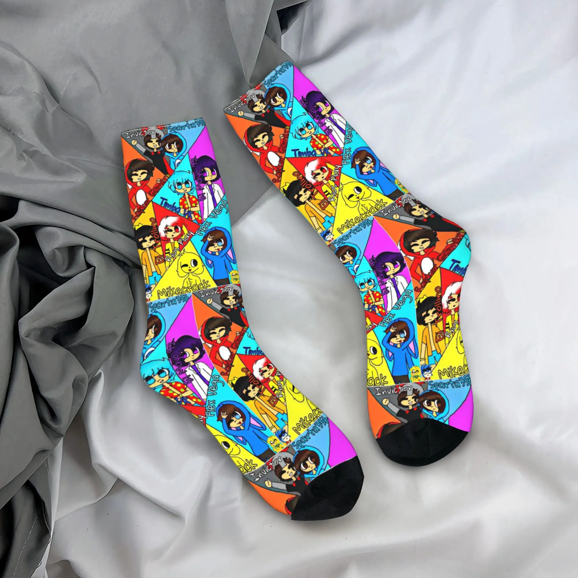 جوارب Compas Family جوارب Harajuku الممتصة للعرق طوال الموسم جوارب طويلة إكسسوارات لهدايا عيد الميلاد للجنسين