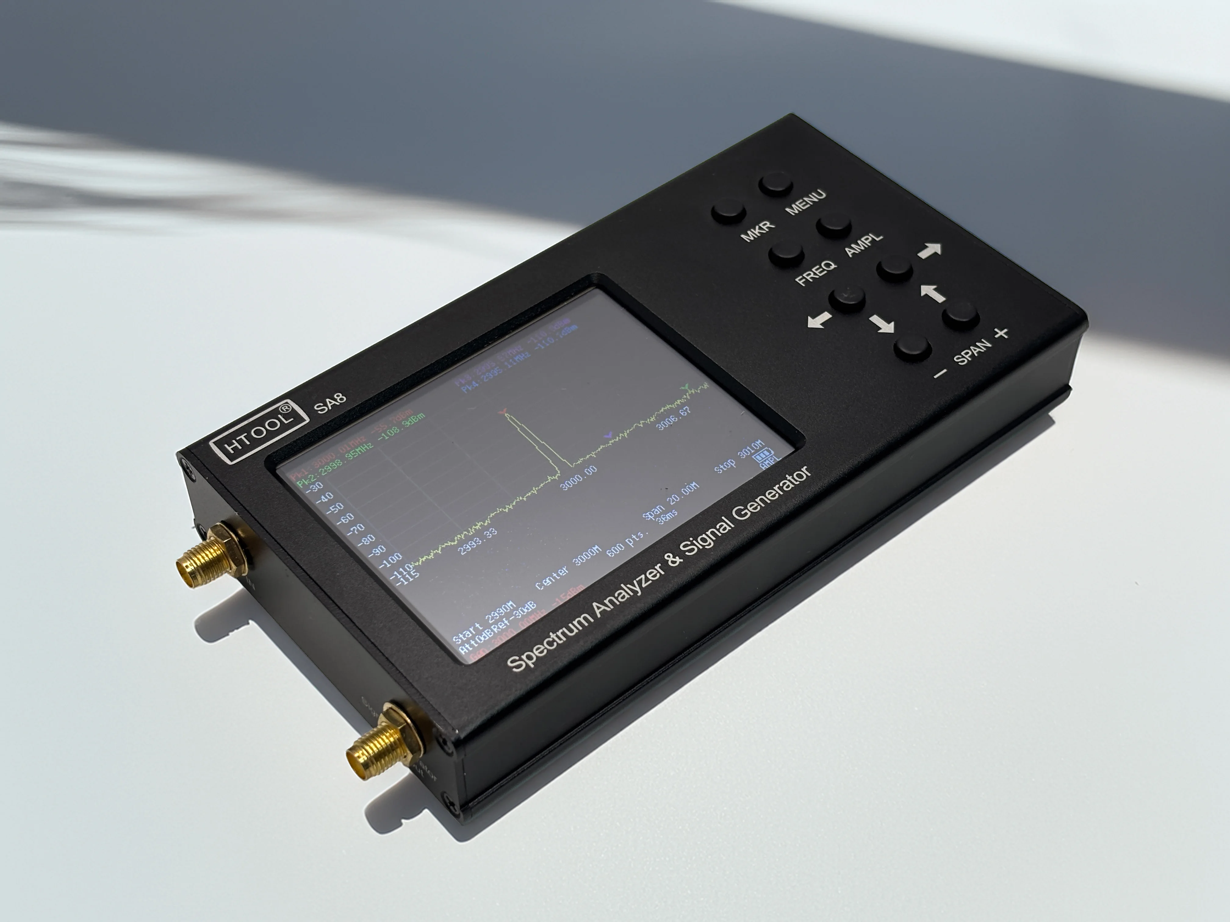 TinySA Htool SA8 35MHz-6.2GHz Spectrum Analyzer Handheld Signal Wifi Radio Analyze Audio  Tinysa Frequency Analyser