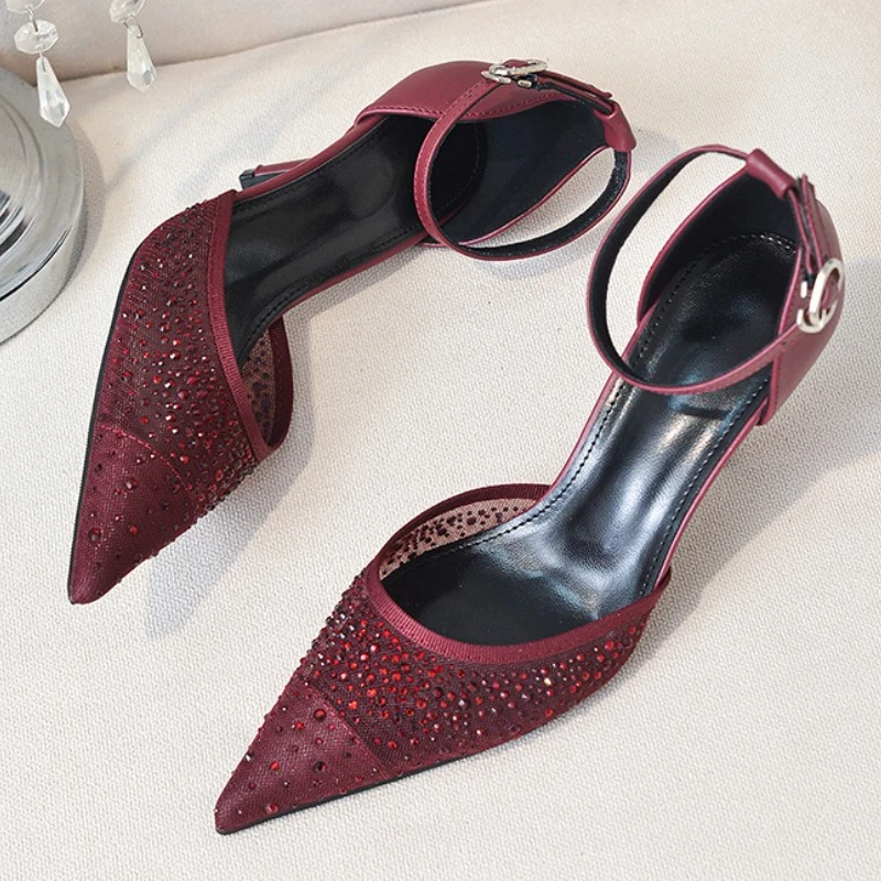 luxury-rhinestone-mesh-pointed-toe-high-heels-banquet-sandals-women-fashion-cover-heel-hollow-designer-pumps-elegant-bridal-shoe