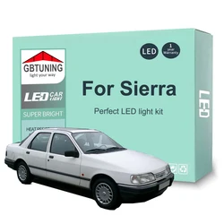 12Pcs LED Interior Light Bulb Kit For Ford Sierra 1987 1988 1989 1990 1991 1992 1993 Car Reading Dome Trunk Indoor Lamp Canbus