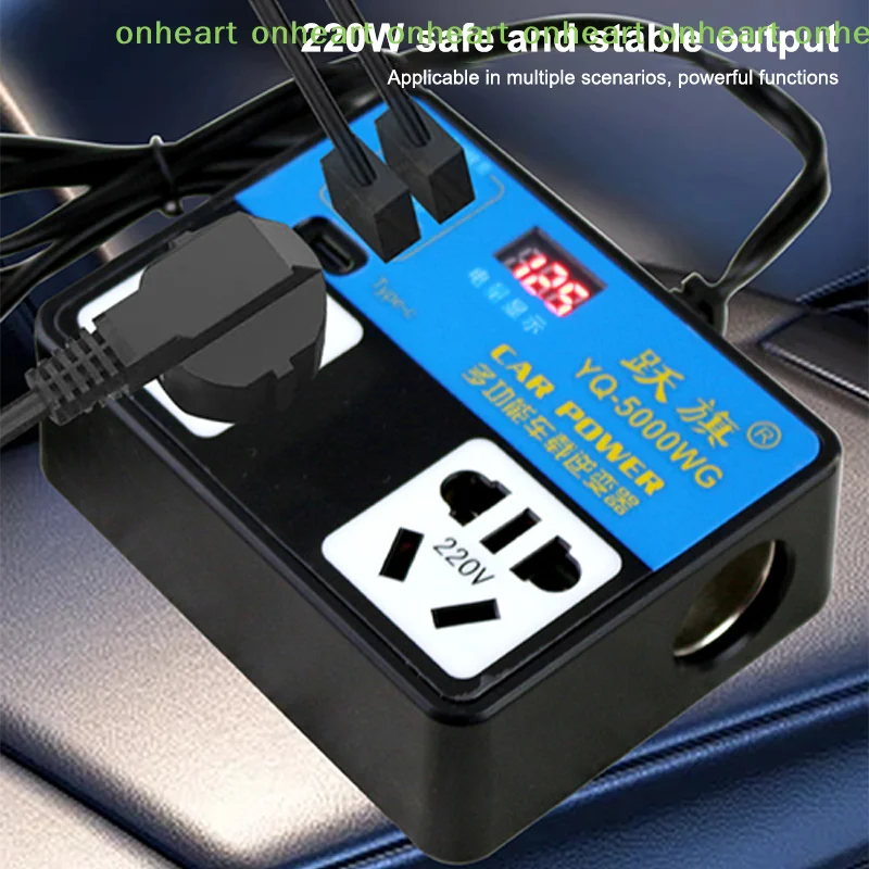 [C]Material Easy Installation Fast Charging USB DC 12V 24V Converter Car Inverter Car Charging Wear-resistant