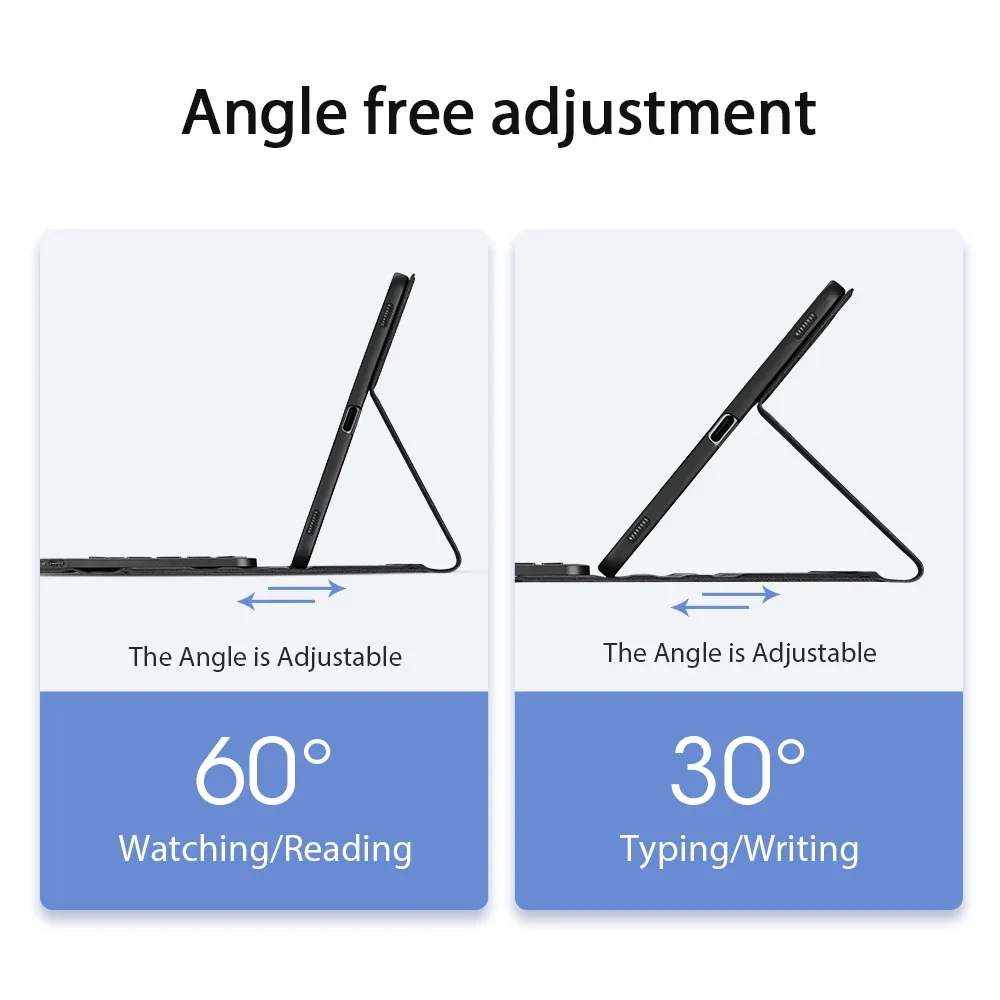 DUX DUCIS Business Type Keyboard+Case For Samsung Tab S7 FE/Plus S8 Ultra/Plus S6 Lite Wireless Case+Keyboard Quick Response