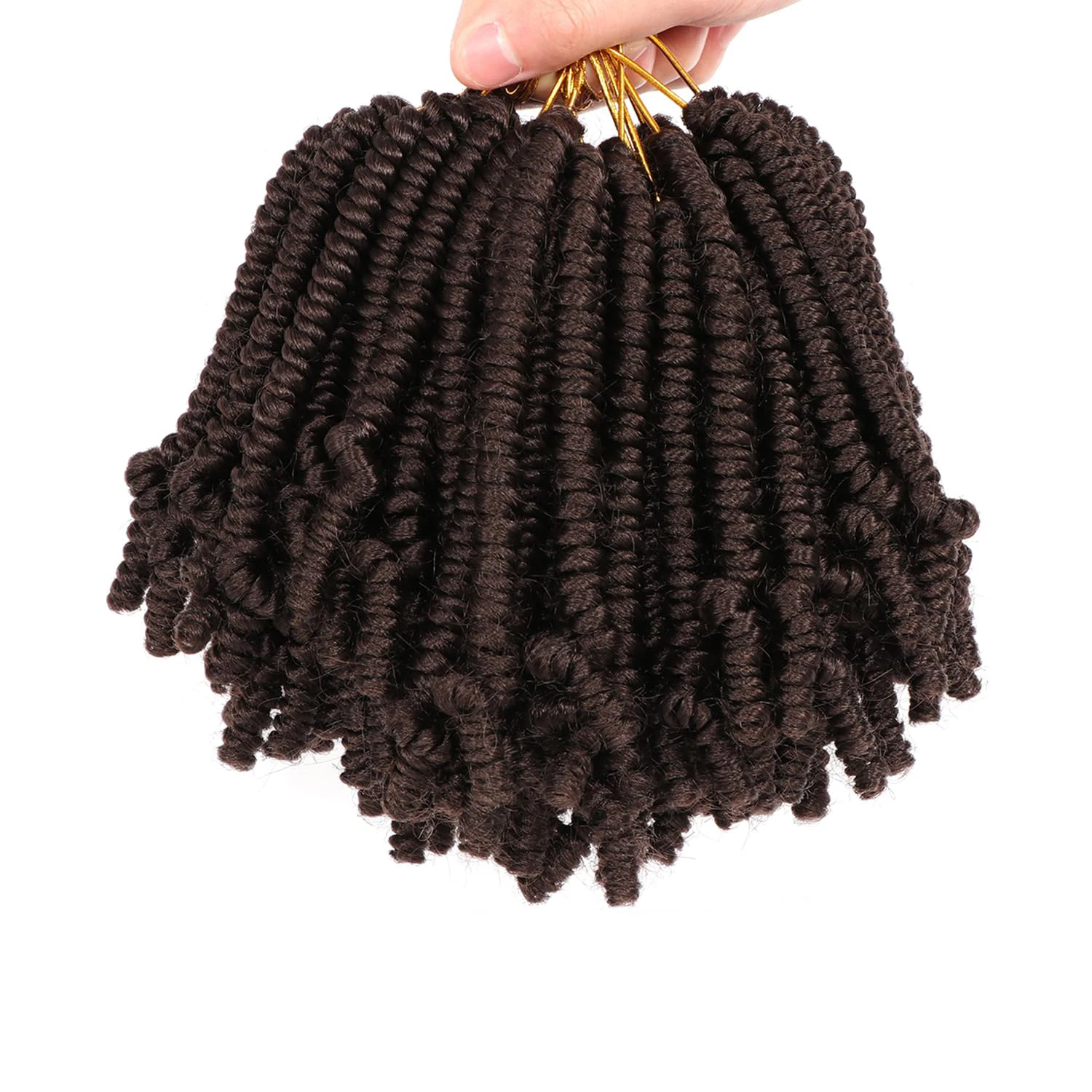 1–7 Packungen kurzes Bob Spring Twist Häkelhaar 6 Zoll vorgedrehtes Passion Twist Haar vorgeschlungene Häkelzöpfe Haar synthetisch