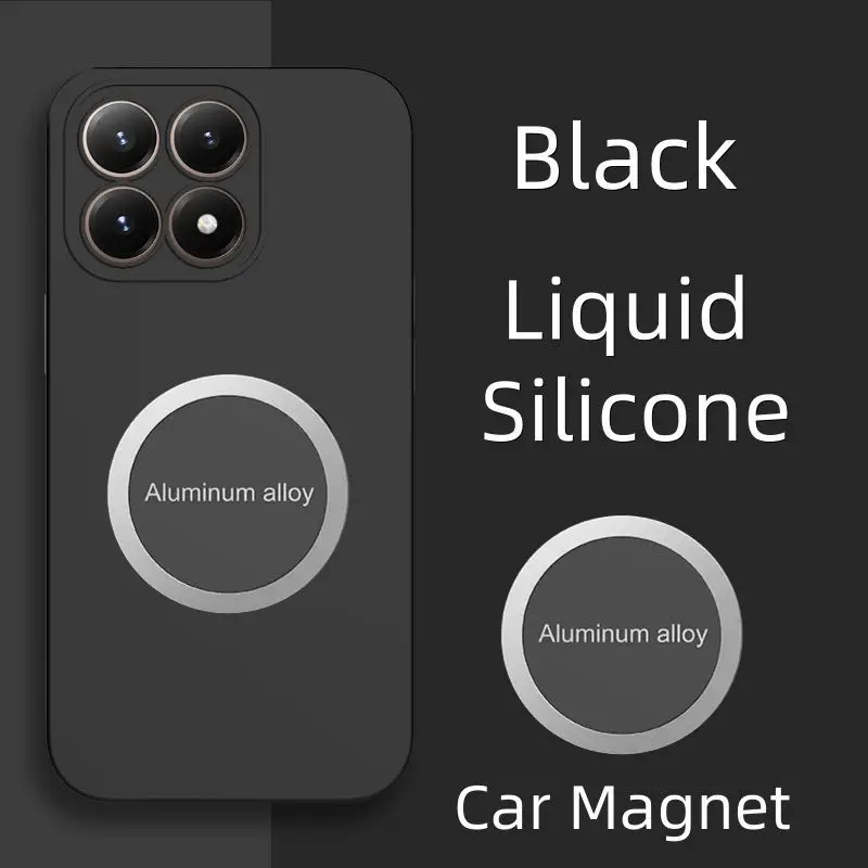 

For Xiaomi 15T 14T Pro Case Simple Magnetic Liquid Silicone Skin-friendly Cover For Xiaomi 15 14 T Pro Shockproof Safe Funda