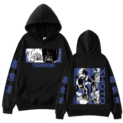 Anime  My Hero Academia Todoroki Hoodie Harajuku Hip Hop Pullover Tops Fans Gift