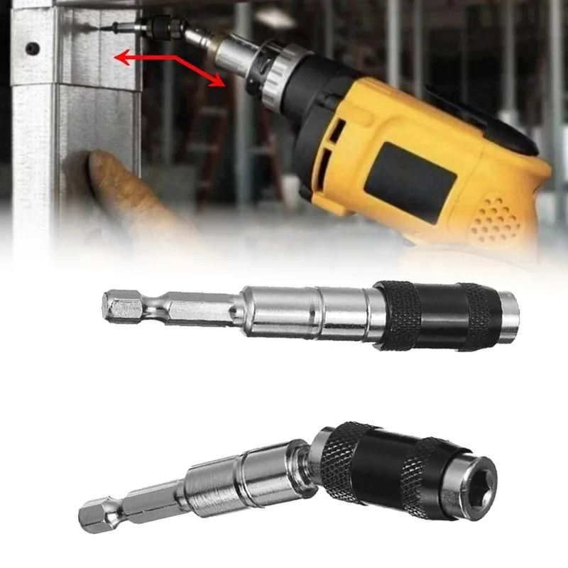 1/4 Inch Hex Magnetic Pivoting Drill Bit Holder Swivel Bit Tip Extension Quick Release Screwdriver Bit Holder Set for Power Tool