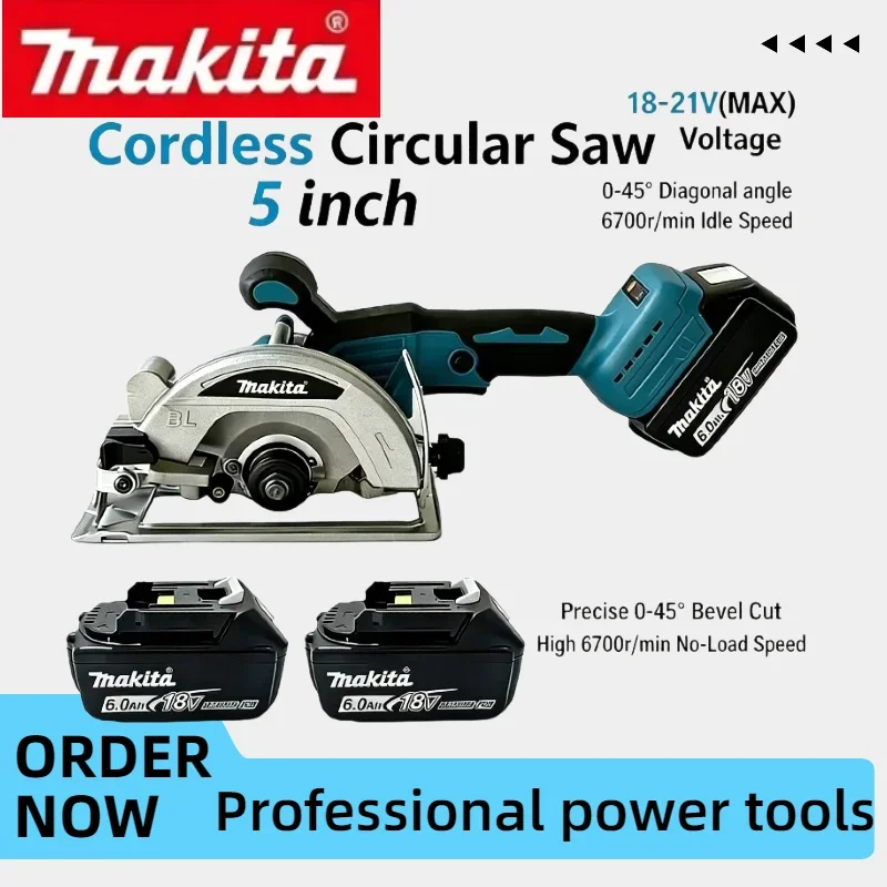 Makita MDDJ01A 18V Handheld Multifunctional Saw 5 Inch Brushless Cordless Power Cutter for Wood and Metal Fabrication Work