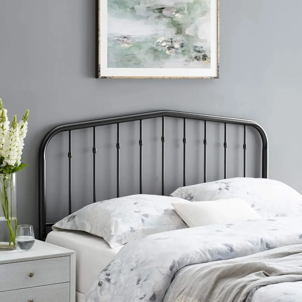 

Lennon Modern Farmhouse Metal King Headboard