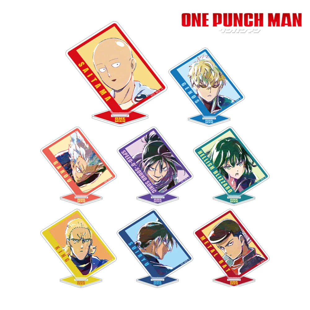 15CM Anime one punch man Acrylic Stand Model Cosplay Characters Ornament  Accessories Good Collection Gifts