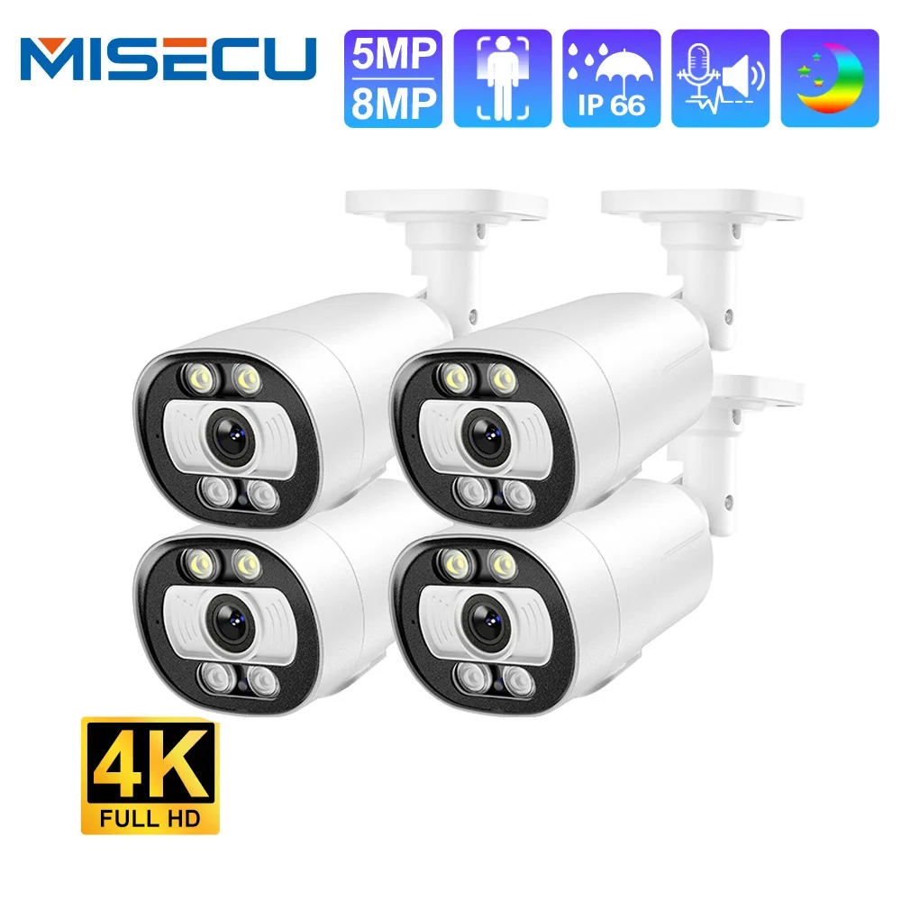 5MP H.265 Ai POE камера двусторонняя связь Человек обнаруживает наружную камеру для наборов наблюдения системы CCTV