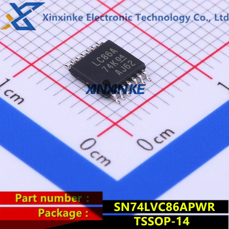 SN74LVC86APWR Mark: LC86A TSSOP-14 Logic Gates Quad 2 Input Single-Function Gate Logic ICs Brand New Original