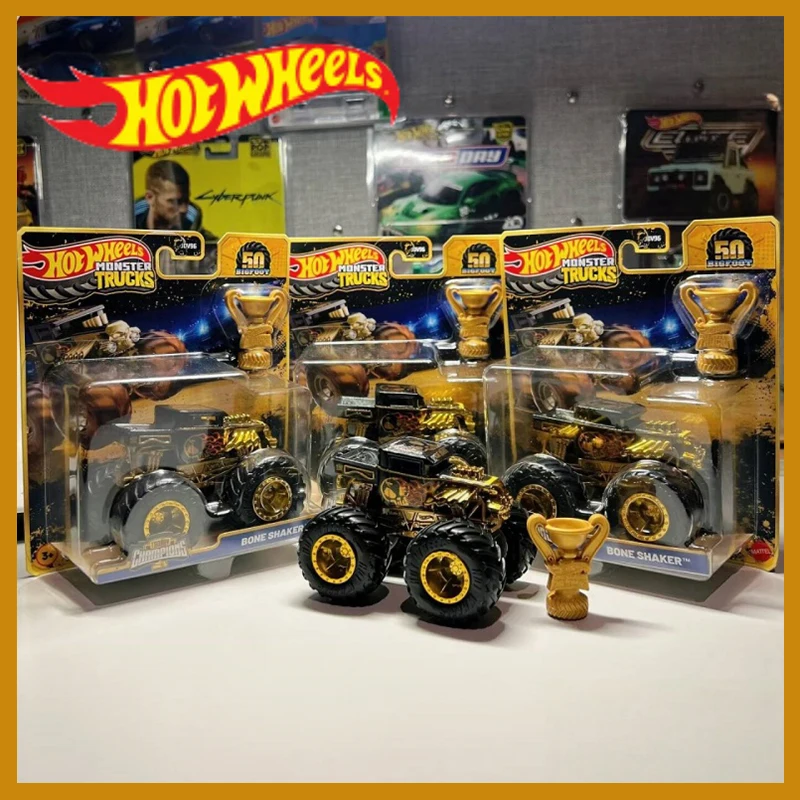 

Hot Wheels Monster Trucks Trophy Champions 2026 Diecast Toy Cars Bigfoot 5 Alarm Sneakerhead Great Bite Collectible Boys Gifts
