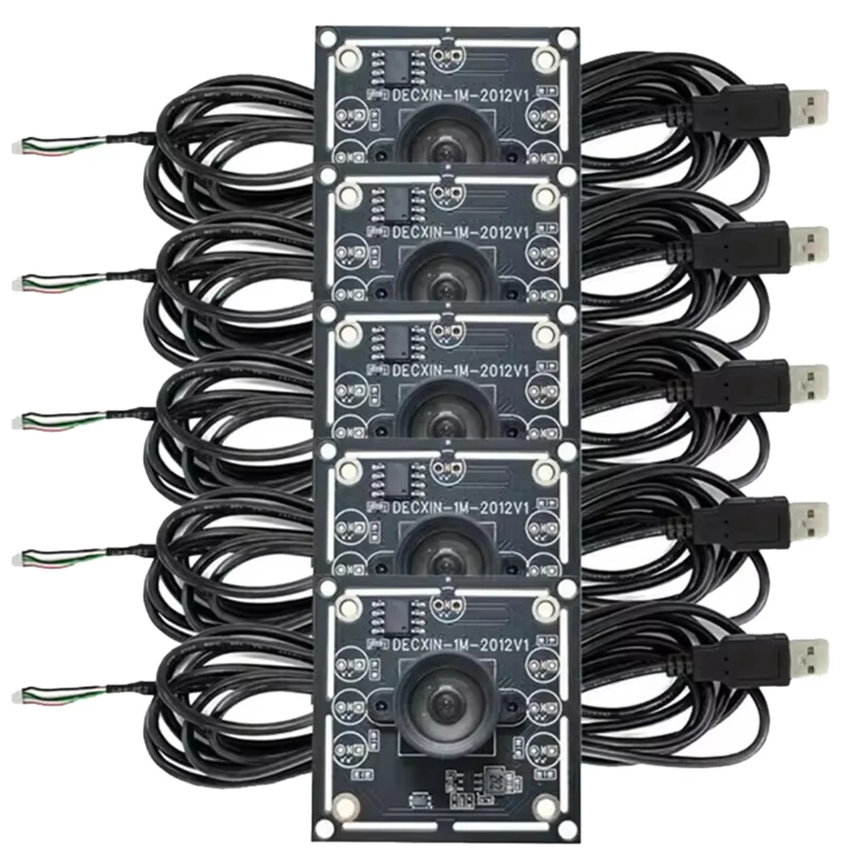 AA98 5 قطعة وحدة كاميرا 100 درجة 1MP OV9732 1280X720 USB تركيز يدوي للسائق الحر ، مع كابل 2 متر لـ Winxp/7/8/10