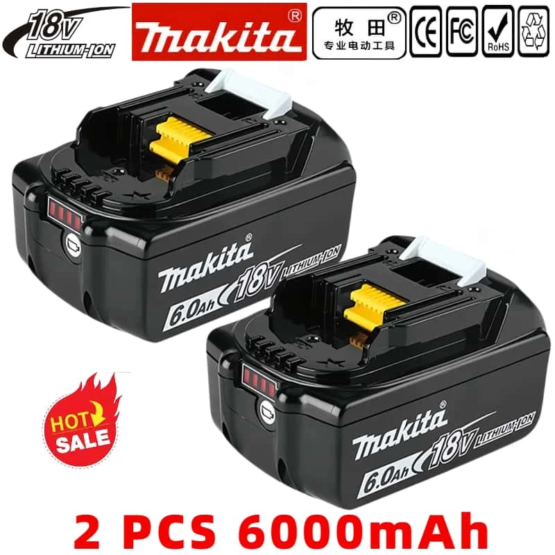 

18650 배터리 Makita 6Ah/5Ah/3Ah18V rechargerable battery BL1830B BL1850B BL1850 BL1840 BL1860 BL1815 Replacement Lithium 마끼다18v 배터리