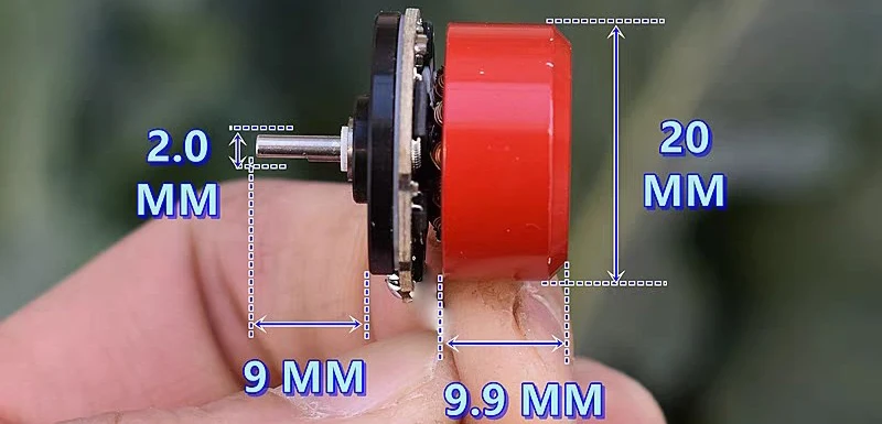 5150RPM DC5V-6V 20MM Ball bearing outer rotor brushless motor with built-in driver
